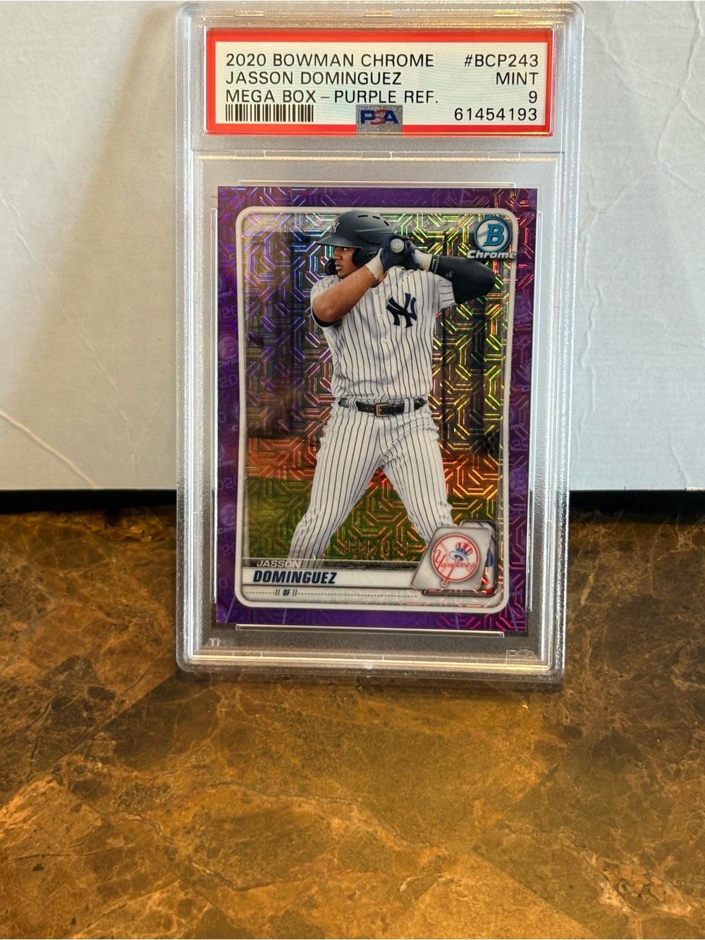 Jasson Dominguez bowman mojo /250 PSA 9